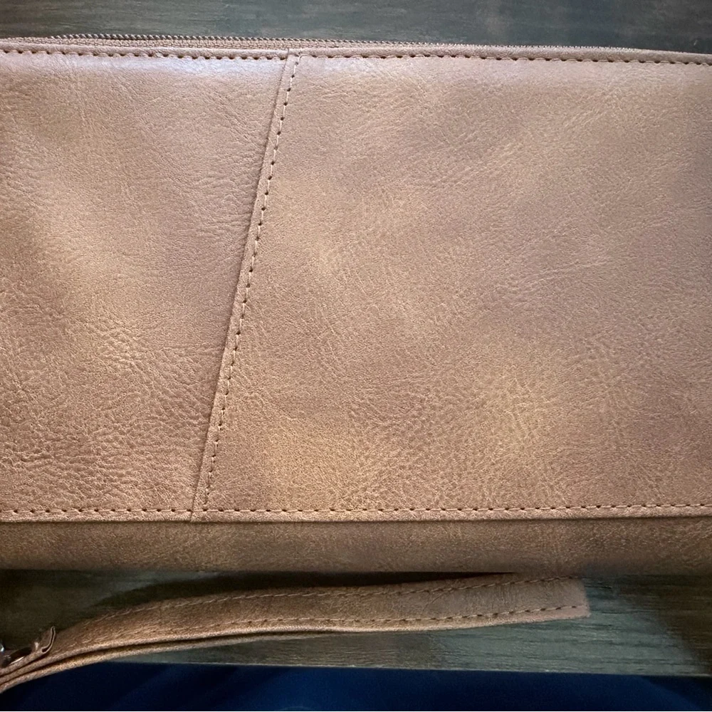 Tan Leather Passport Holder - Picture 2 of 3